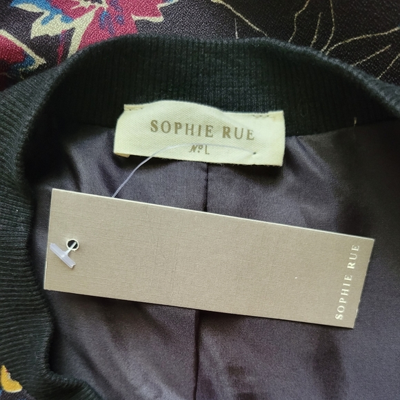 Sophie Rue Black Floral Jacket - Picture 7 of 9
